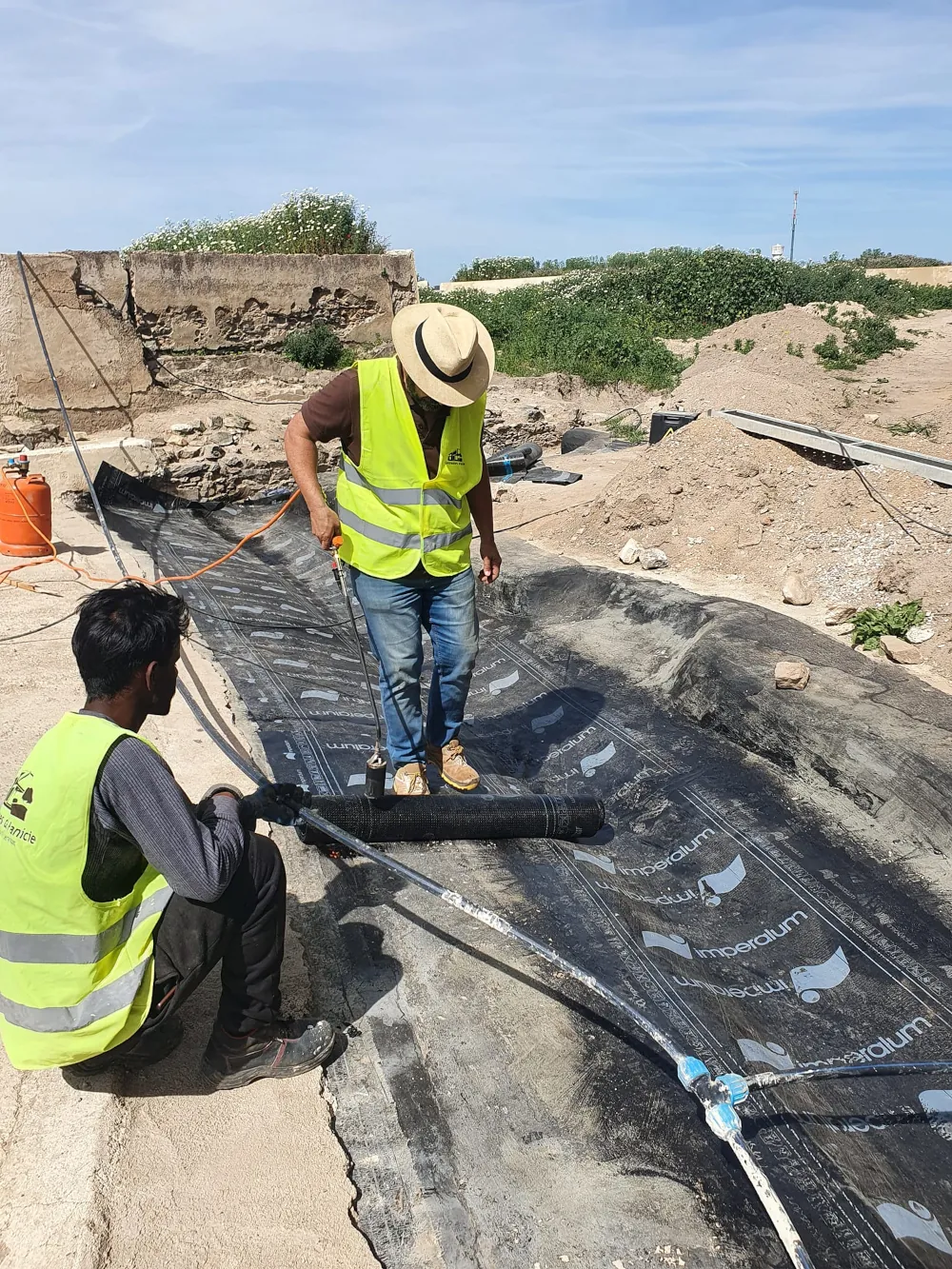 Impermeabilização de solo exterior